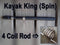 Emmrod Kayak King Spinning Fishing Rod - 4 Coil