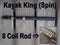Emmrod Kayak King Spinning Fishing Rod - 8 Coil