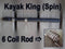 Emmrod Kayak King Spinning Fishing Rod - 6 Coil